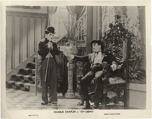 Movies - Charlie Chaplin City Lights Movie Still (1931)
