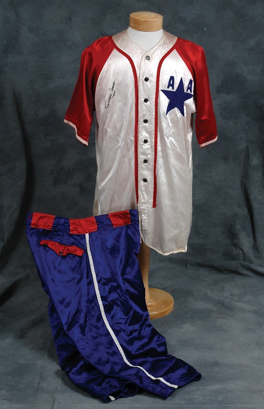 Baseball Equipment - Eddie Joost 1938 American Association All-Star Satin Uniform