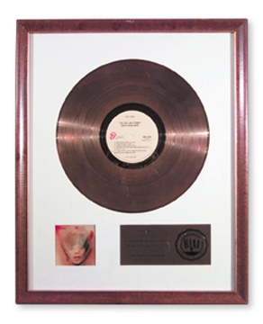 - 1974 The Rolling Stones "Goat's Head Soup" RIAA White Matte Award (17.5x21.5")