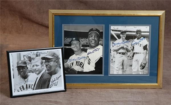 Baseball Autographs - Collection of Mickey Mantle and Others Signed Photos (3)