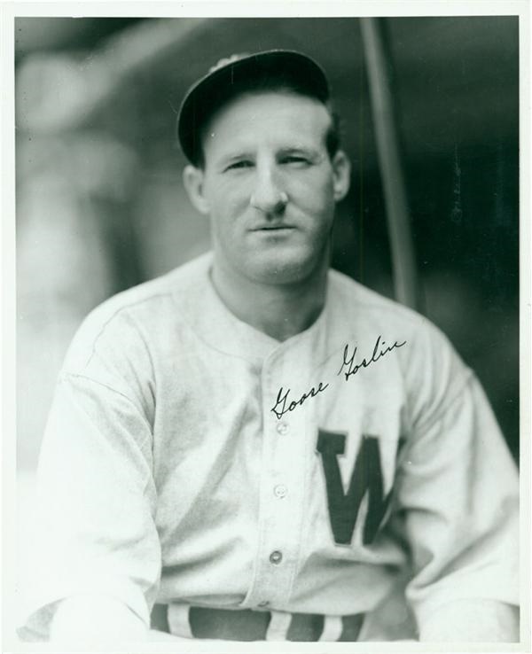 Baseball Autographs - Goose Goslin Signed 8x10&quot; Photo