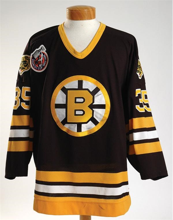 - 1992-93 Andy Moog Game Worn Boston Bruins Jersey