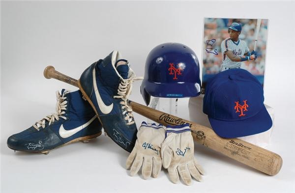 Baseball Equipment - Darryl Strawberry Mets Game Used Collection (6)