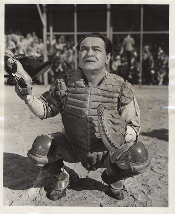Movies - Edward G. Robinson as Baseballer in <i>Larceny Inc.</i> (1942)