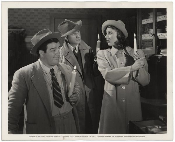- Abbott and Costello in <i>Hold That Ghost</i> (1941)