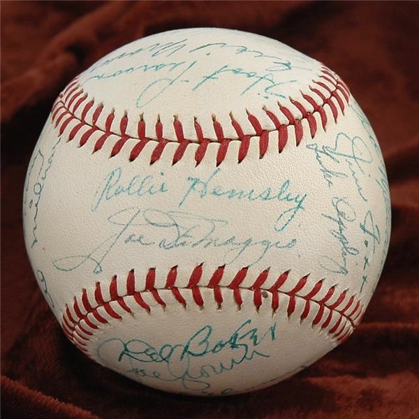 - 1940 American League All Star Team Signed Baseball (PSA MINT 9)