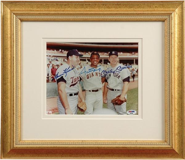 - Mantle, Mays and Killebrew Signed Photo
