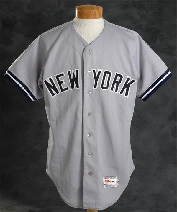 NY Yankees, Giants & Mets - 1987 Jay Buhner Game Worn New York Yankees Jersey