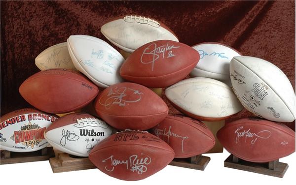 Collection of Signed Footballs (13)