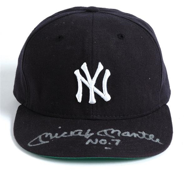 NY Yankees, Giants & Mets - Mickey Mantle Signed Yankees Cap