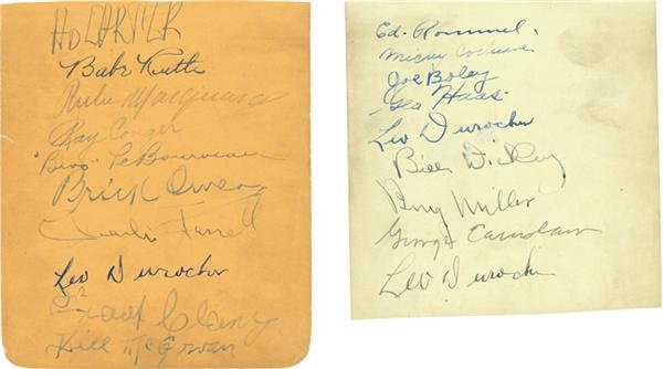 - Baseball Autograph Collection with Babe Ruth (19)