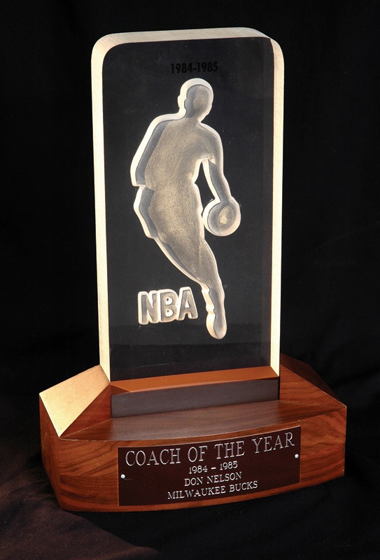 The Don Nelson Collection - Don Nelson&#39;s 1984-85 NBA Coach Of The Year Award