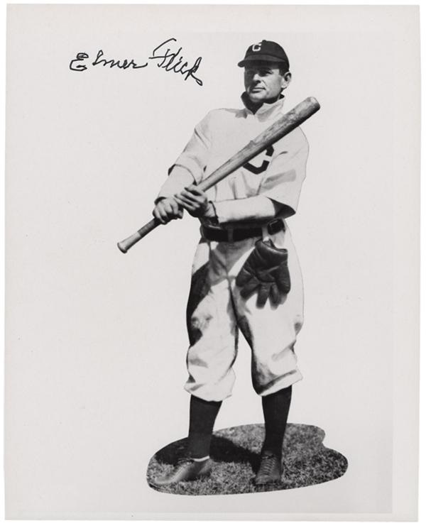 Baseball Autographs - Elmer Flick Signed 8x10&quot; Photo