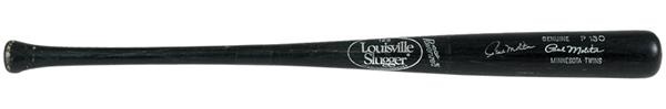 Baseball Equipment - 1997 Paul Molitor Game Used Signed Bat