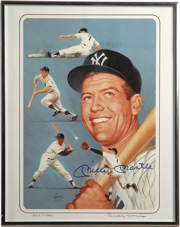 - Mickey Mantle Autograph Collection Of Five