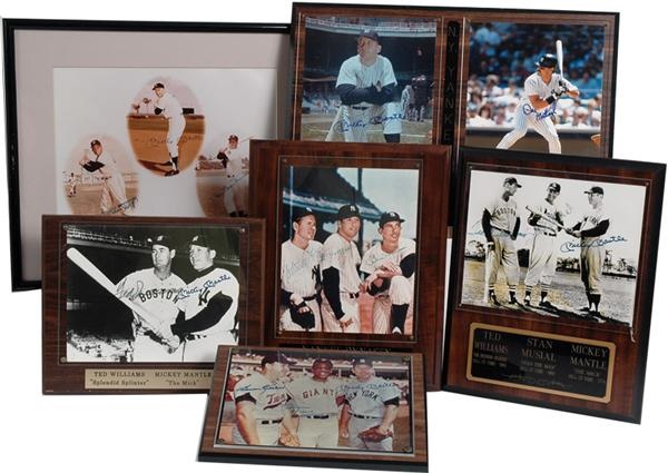 Mantle and Maris - Mickey Mantle Multi Signed Autograph Collection Of Six