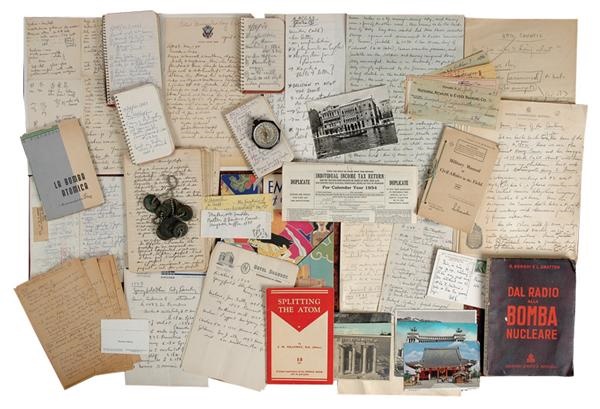 Moe Berg Handwriting and Paper Ephemera Collection of 1000+
