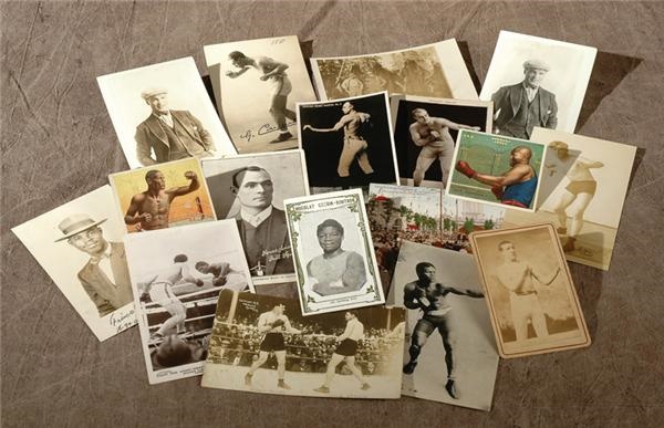 Muhammad Ali & Boxing - Fantastic Vintage Postcard-Exhibit Card Collection (47) + Scrapbook