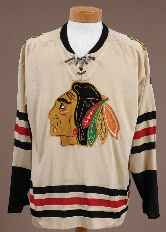 1963-64 Phil Esposito Game Worn Chicago Blackhawks Rookie Jersey