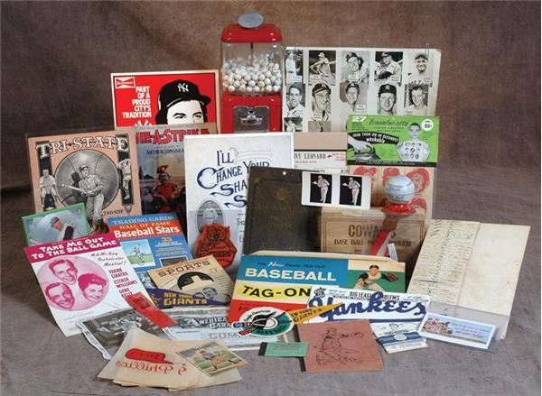 - Vast Array of Vintage Baseball Memorabilia