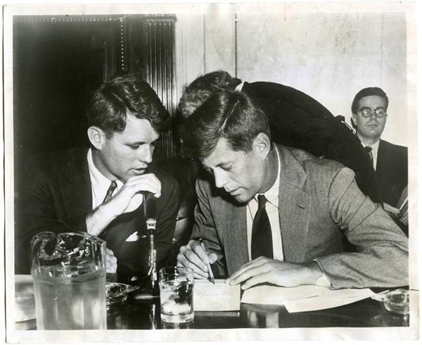Memorabilia - Robert Kennedy - John F Kennedy 8 x 10" Photograph