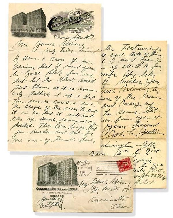 - 1911 John L Sullivan Boxing Handwritten Signed Letter ALS