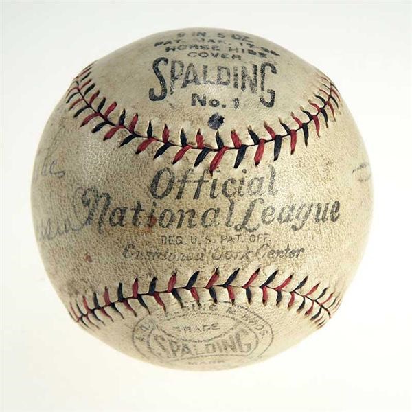 - 1920's National League Heydler Baseball Signed by Stan Musial.