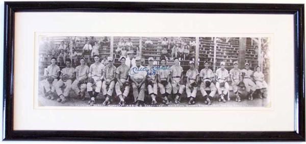 Mickey Mantle Signed Panoramic Photograph.