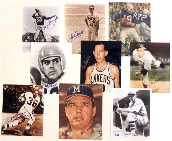 - Baseball and Football Signed Photograph Collection (41)