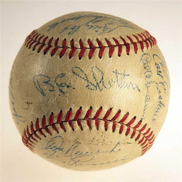 Autographs - 1950 Brooklyn Dodgers Team Signed Baseball