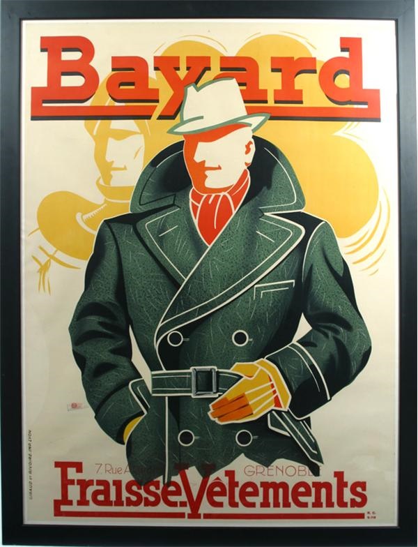 - 1920s Bayard French Art Poster (64x47")