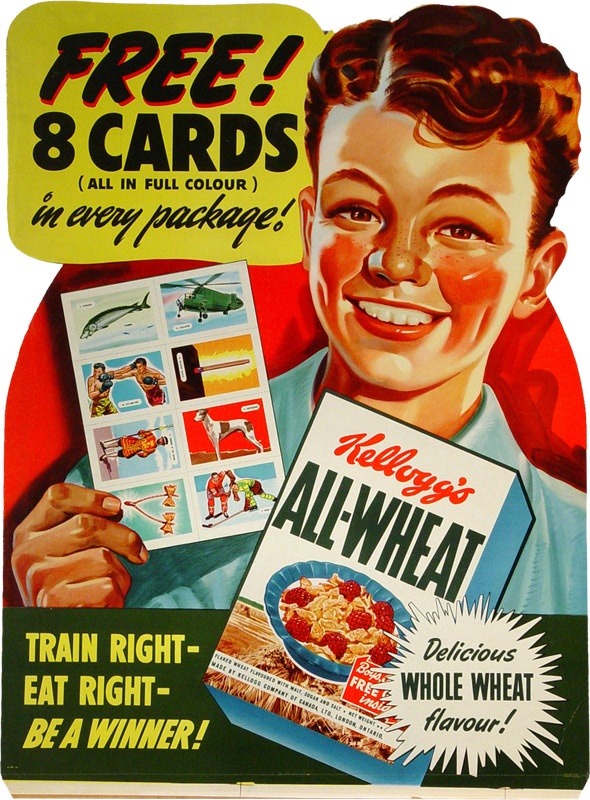 - 1946 Kellogg’s Cardboard Advertising Display