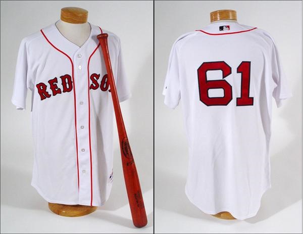 - 2005 Bronson Arroyo Boston Red Sox Game Used Jersey and Bat