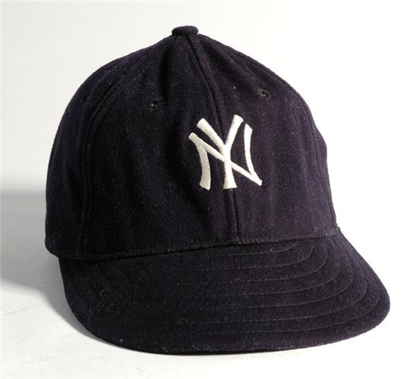 - Red Ruffing Game Worn New York Yankees Cap