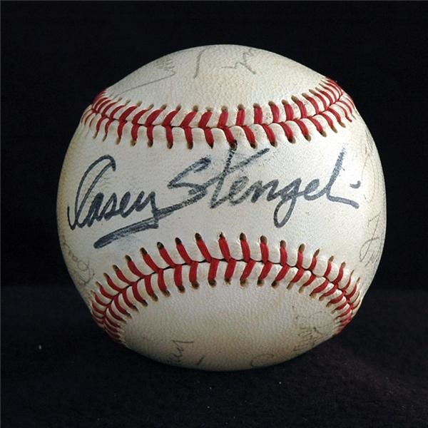 Baseball Autographs - Early 1970's Hall of Fame Induction Signed Baseball