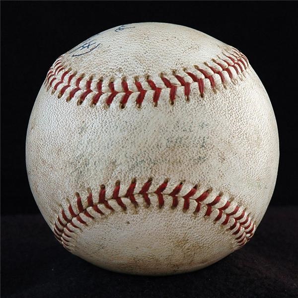 - Dick Schoefield First American League Homerun Baseball