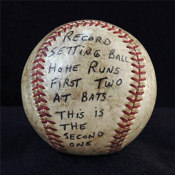 - 1951 Bob Nieman Record Setting Homerun Baseball