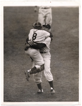 - 1956 Don Larsen Perfect Game Wire Photograph (7x9")