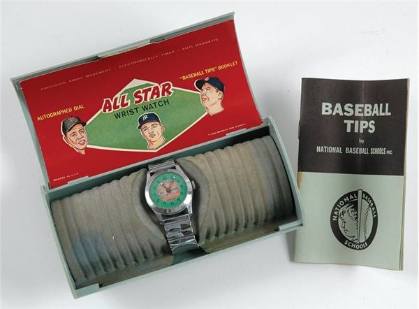 - 1964 All Star Baseball Watch With Original Box & Paperwork