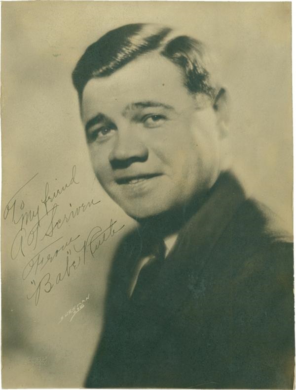 - 1927 Babe Ruth Signed Studio Photo