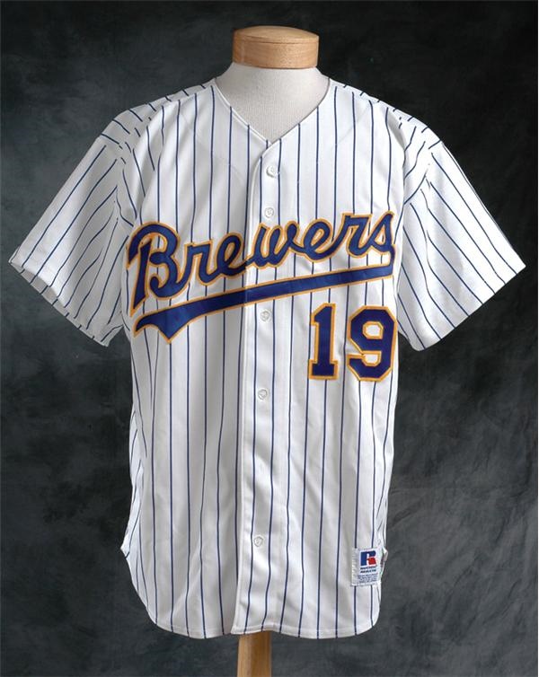 - 1993 Robin Yount Game Worn Brewers Jersey
