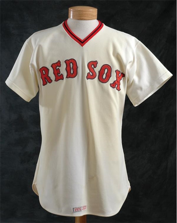 - 1976 Fred Lynn Home Boston Red Sox Game Worn Jersey