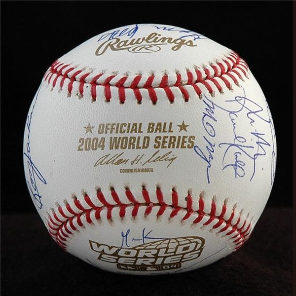 - 2004 Boston Red Sox Team Signed World Series Baseball