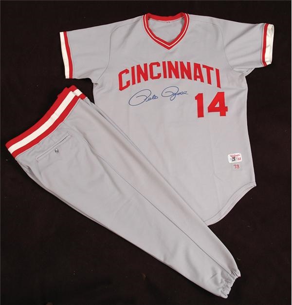 - 1973 Pete Rose Cincinnati Reds Game Worn National League Championship Series Uniform