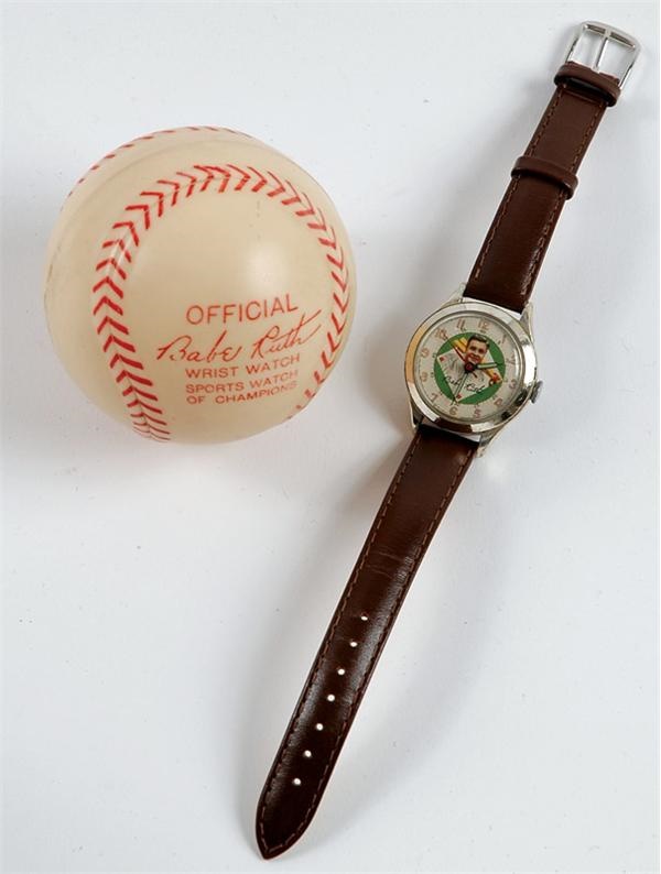 Babe Ruth Watch with Original Celluloid Holder