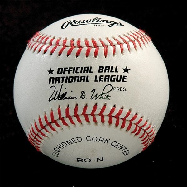 - Richard Nixon Single Signed Baseball Obtained by Major League Umpire