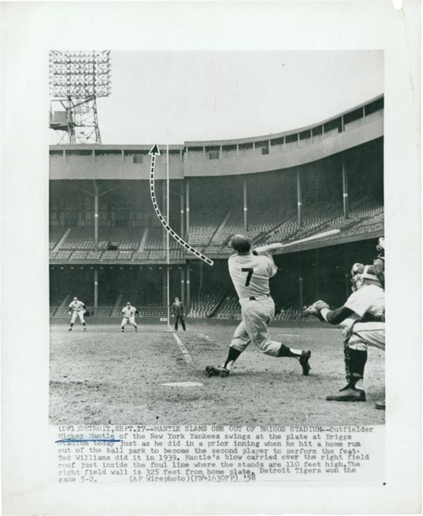 Yankees - Mantle at Briggs Stadium (1958)
