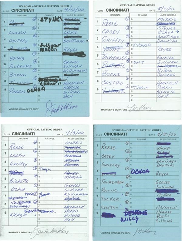 - Ken Griffey Jr. Homerun Lineup Cards Including His 400th (8)