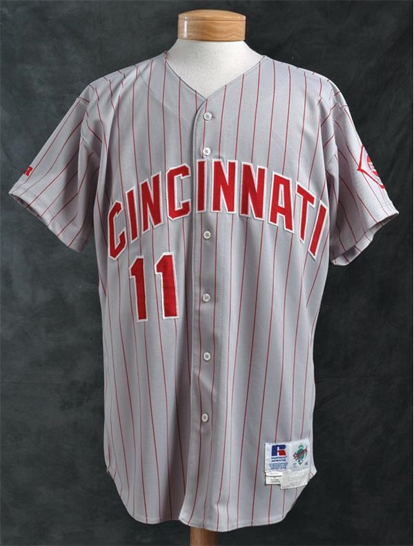 - 1995 Barry Larkin Game Worn Jersey-From His MVP Year