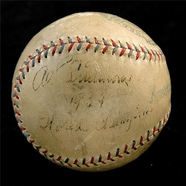 Baseball Autographs - Al Simmons Single Signed Official Baseball with 1929 World Champions Inscription